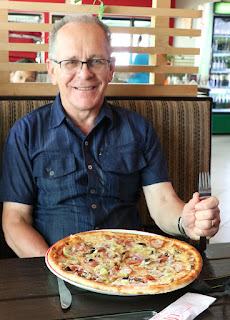 Dad with lunch and dinner