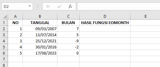 Fungsi EOMONTH: Kegunaan, Contoh, dan Cara Memasukkan ke Microsoft Excel