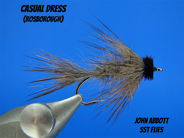 Casual Dress Fly, Polly Rosborough, Muskrat Patterns, Fuzzy Nymphs