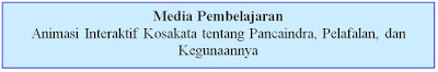 Siswa melihat animasi interaktif. (guru menunjukkan animasi interaktif kosakata tentang pancaindra, pelafalan, dan kegunaannya dari Rumah Juara)