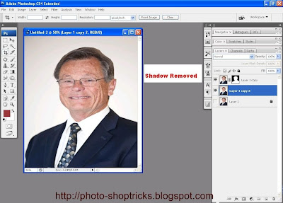 Photoshop Remove Shadow
