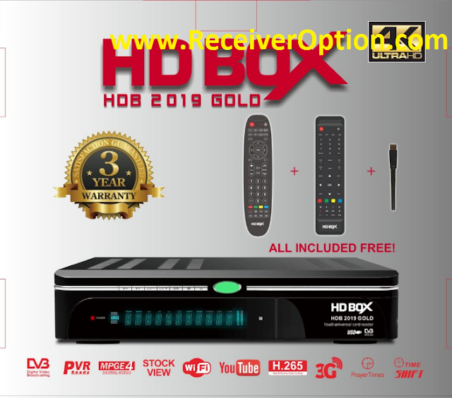 HD BOX HDB 2019 GOLD NEW SOFTWARE  V1.35 24 JUNE 2020