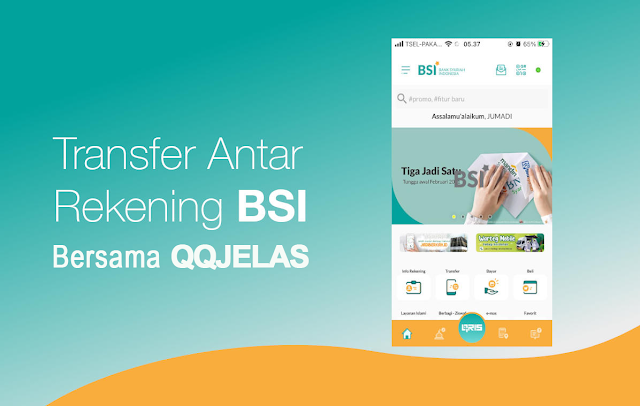 Transfer Antar Rekening BSI Bersama QQJELAS