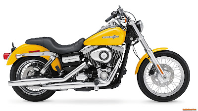 Harley Davidson FXDC Dyna Super Glide Custom 2013 Yellow Wallpapers