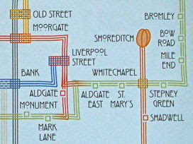 Charles Rennie Mackintosh -style map