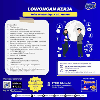 Lowongan Kerja Sales Marketing Medan Lulusan SMA Februari 2023 di PT Nusantara Card Semesta