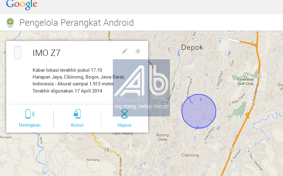 Cara Melacak HP Android Yang Hilang