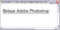 garis bawah pada photoshop gambar 1