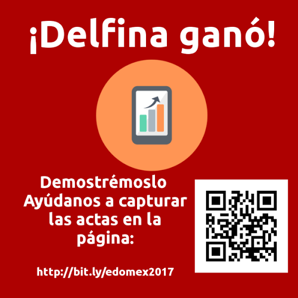 AMLO pide a mexiquenses ayudar a demostrar el triunfo de Delfina ¡URGENTE DIFUNDIR!