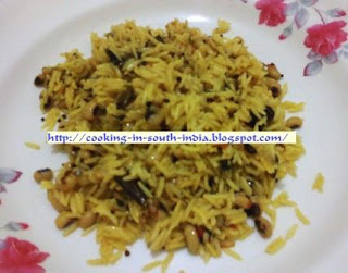 Black Eyed Peas Rice  - Karamani Rice