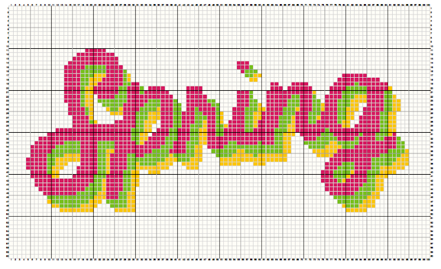 Spring - free cross stitch pattern