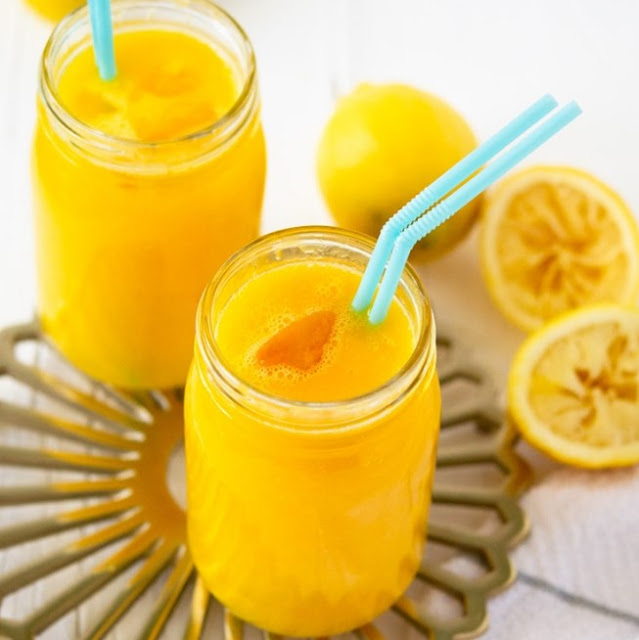 All Natural Mango Lemonade #drink #summer