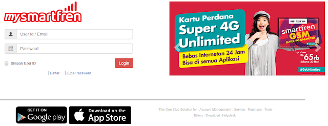 Cek pulsa smartfren dari website resmi