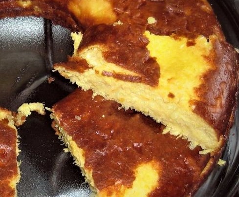 corn cake with curau bagasse