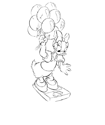 Daisy Duck Coloring Sheet Picture