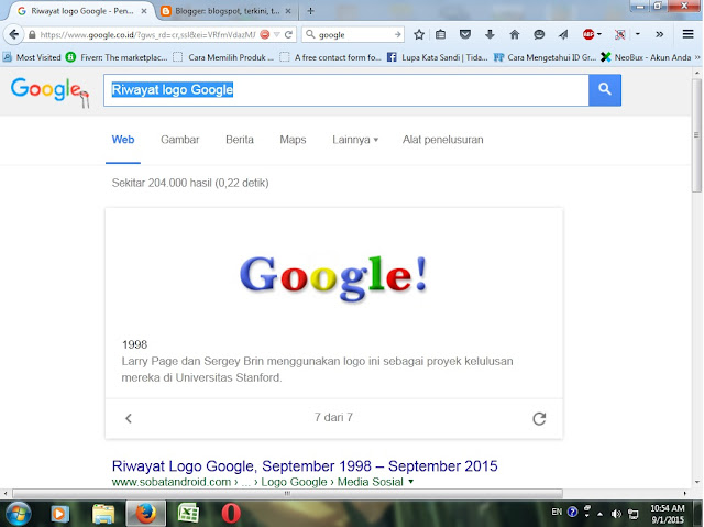 logo google tahun 1998