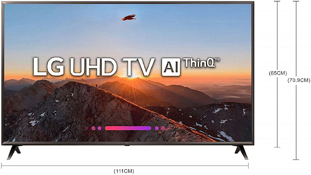 LG 123 cm 49 Inches 4K UHD LED Smart TV 49UK6360PTE Black 2018 model