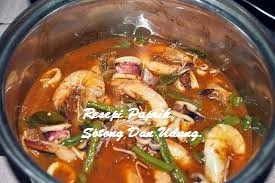 Resepi Paprik Sotong Dan Udang