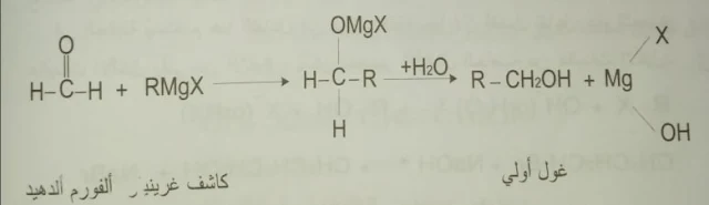 ضم كواشف غرينيار RMgX إلى المركبات الكربونيلية 