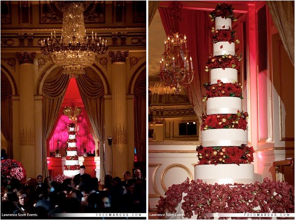 The 6foot tall wedding cake was baked by none other than Ron BenIsrael