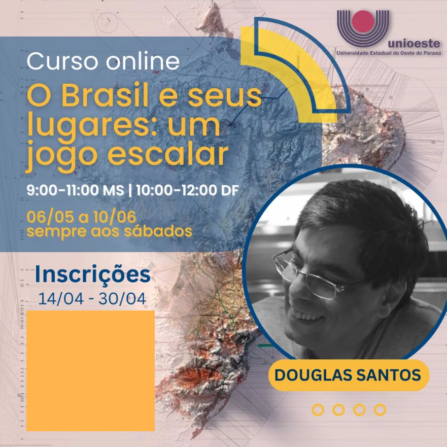 Eventos de Geografia: Curso Online O Brasil e Seus Lugares: um Jogo  Escalar