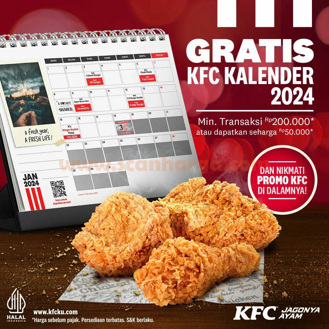 Promo KFC GRATIS KALENDER KFC 2024