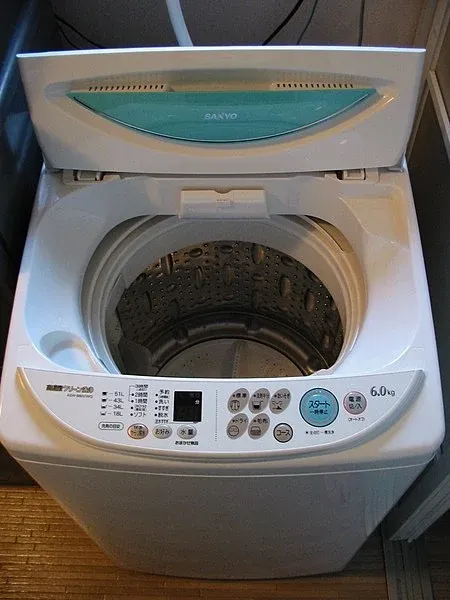Why brown flakes appear in Samsung washing machine?