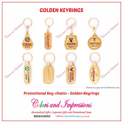 Golden Meena Keyrings - Promotional Golden Meena Keychains