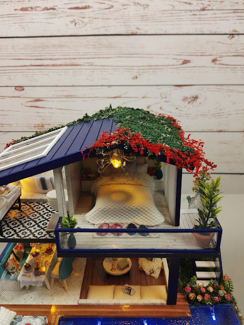 Diy dollhouse miniature Casa delle bambole fai da te con piscina