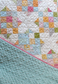 Noteworthy Crossroads quilt minky back from Ye Olde Sweatshop