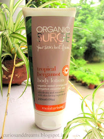 Organic Surge Body Lotion review,Organic Surge Tropical Bergamot Body Lotion review