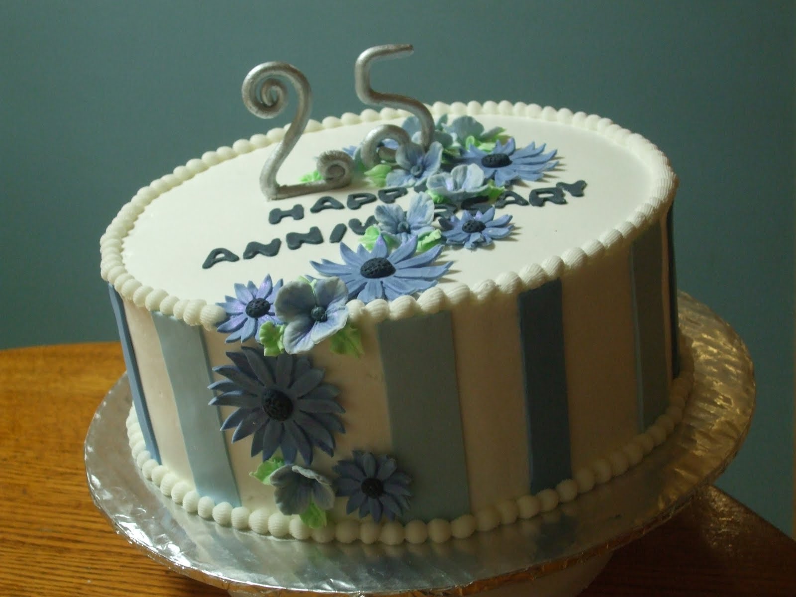 25th anniversary cake