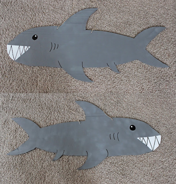 shark costume, DIY shark, cardboard shark costume, cardboard costume, repurposed costume, costume, Halloween, Halloween costume, shark, DIY cardboard costume, cardboard shark, painted cardboard, school play costume, shark necklace, easy costume, simple costume, last minute costume, baby shark, toddler costume, cheap costume, repurposed cardboard craft, to do with cardboard,