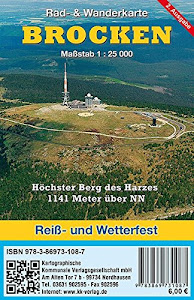 Brocken: Rad- & Wanderkarte (wetterfest)