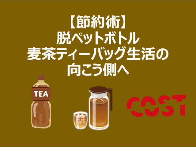 【節約術】脱ペットボトル・麦茶ティーバッグ生活の向こう側へ