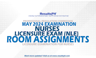 May 2024 Room Assignments Nurses Licensure Examination (NLE)