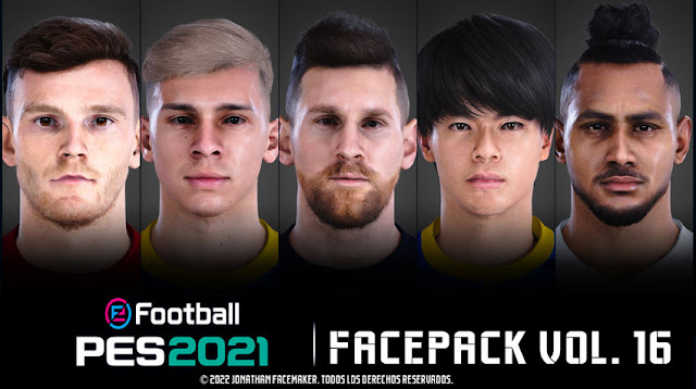 Facepack Vol.16 For eFootball PES 2021