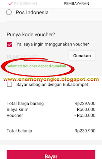 Cara Memasukkan Kode Voucher Di Aplikasi Bukalapak