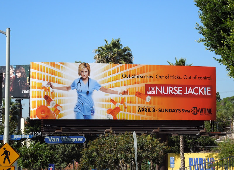 Nurse Jackie season 4 TV billboard