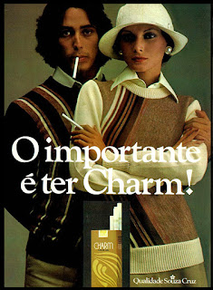 propaganda cigarros Charm - 1976. propaganda anos 70; história decada de 70; reclame anos 70; propaganda cigarros anos 70; Brazil in the 70s; Oswaldo Hernandez;