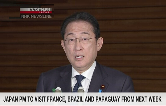 Primer ministro de Japón visitará Francia, Brasil y Paraguay