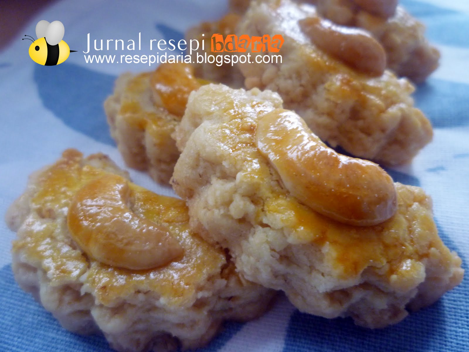 Jurnal resepi bdaria: Cashewnut Oats Cookies/ Biskut Gajus oat