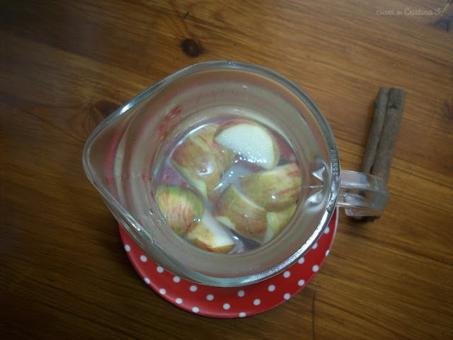 Homemade tea with apple and cinnamon by Cristina G.