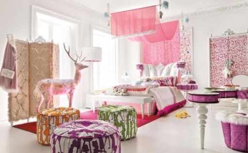 Beautiful Teen Girl Design BedRoom Pink