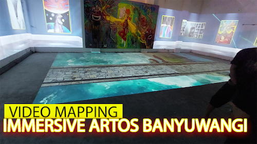Video mapping pameran artos banyuwangi