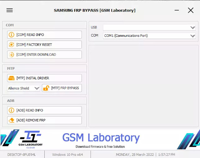 Download Samsung Frp Bypass  by gsm laboratory [Latest Frp Bypass Tool 2022]