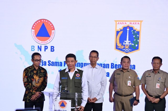 Kepala BNPB dan PJ Gubernur DKI Koordinasi Dan Mitigasi Kesiapsiagaan Antisipasi Potensi Bencana Wilayah Jakarta