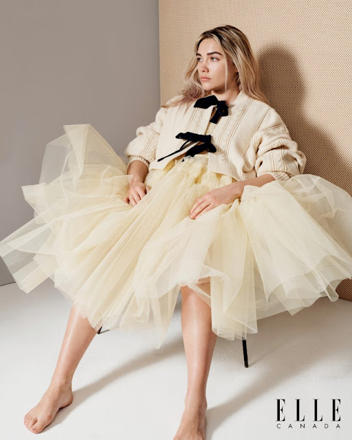 Florence Pugh beautiful fashion model photoshoot