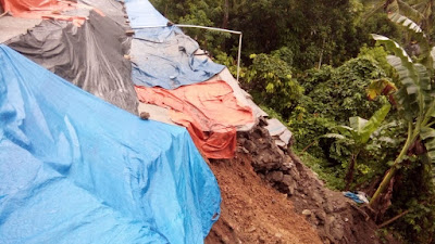Curah Hujan Tinggi, Puluhan Rumah dan Jalan di Sawahlunto terdampak longsor