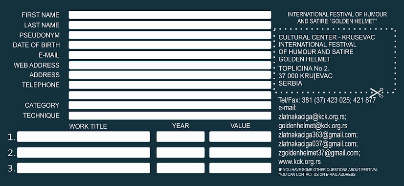 33rd International Festival of Humor & Satire "GOLDEN HELMET"